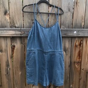 LOFT chambray romper!
